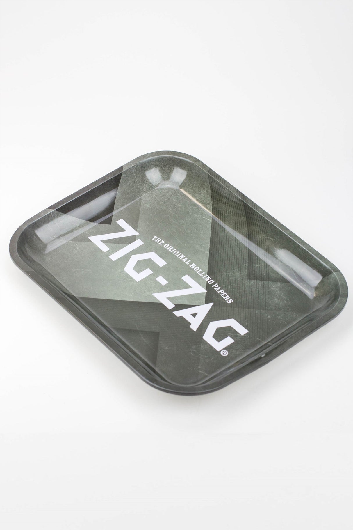 Zig-Zag Metal Rolling Tray - Large Tray ONE Black