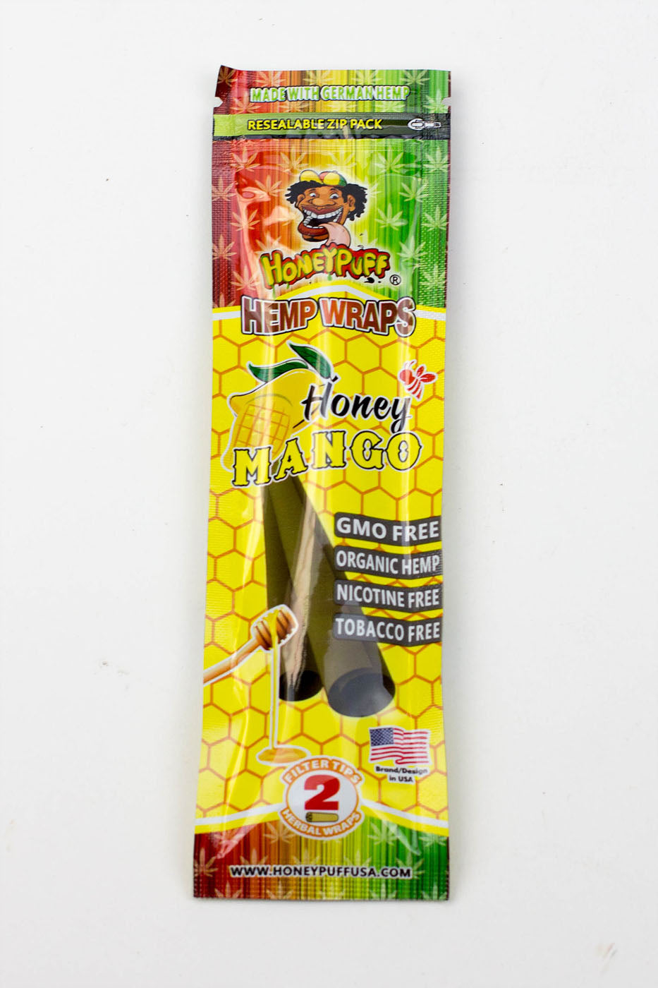 HONEY PUFF | Fruit Flavored Hemp Wraps Box of 12 Pre-rolled Cone (Display Pack) Super Supplys Inc