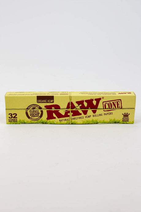 RAW ORGANIC PRE-ROLLED CONE KS – 32/PACK Pre-rolled Cone (Display Pack) ONE