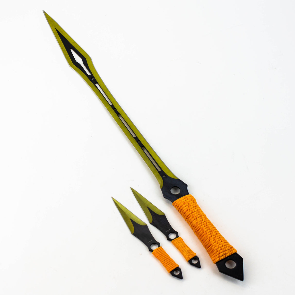 Snake Eye 25" Jungle Knife with Daggers Sword · Machete · Axe ONE Orange