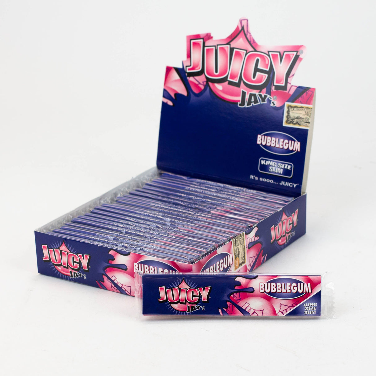 Juicy Jay's King Size Rolling Papers King Size ONE Bubblegum
