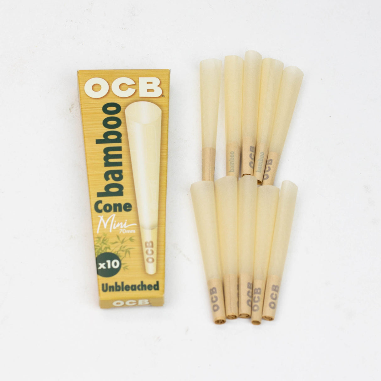 OCB Bamboo Cone 70 mm Box of 32 Pre-rolled Cone (Display Pack) ONE