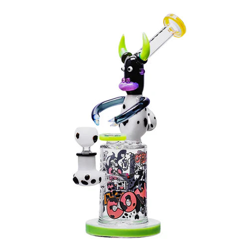 Cheech | 11" The Cow Bong - CHE 333 Glass Bong Smoking Cat Distribution