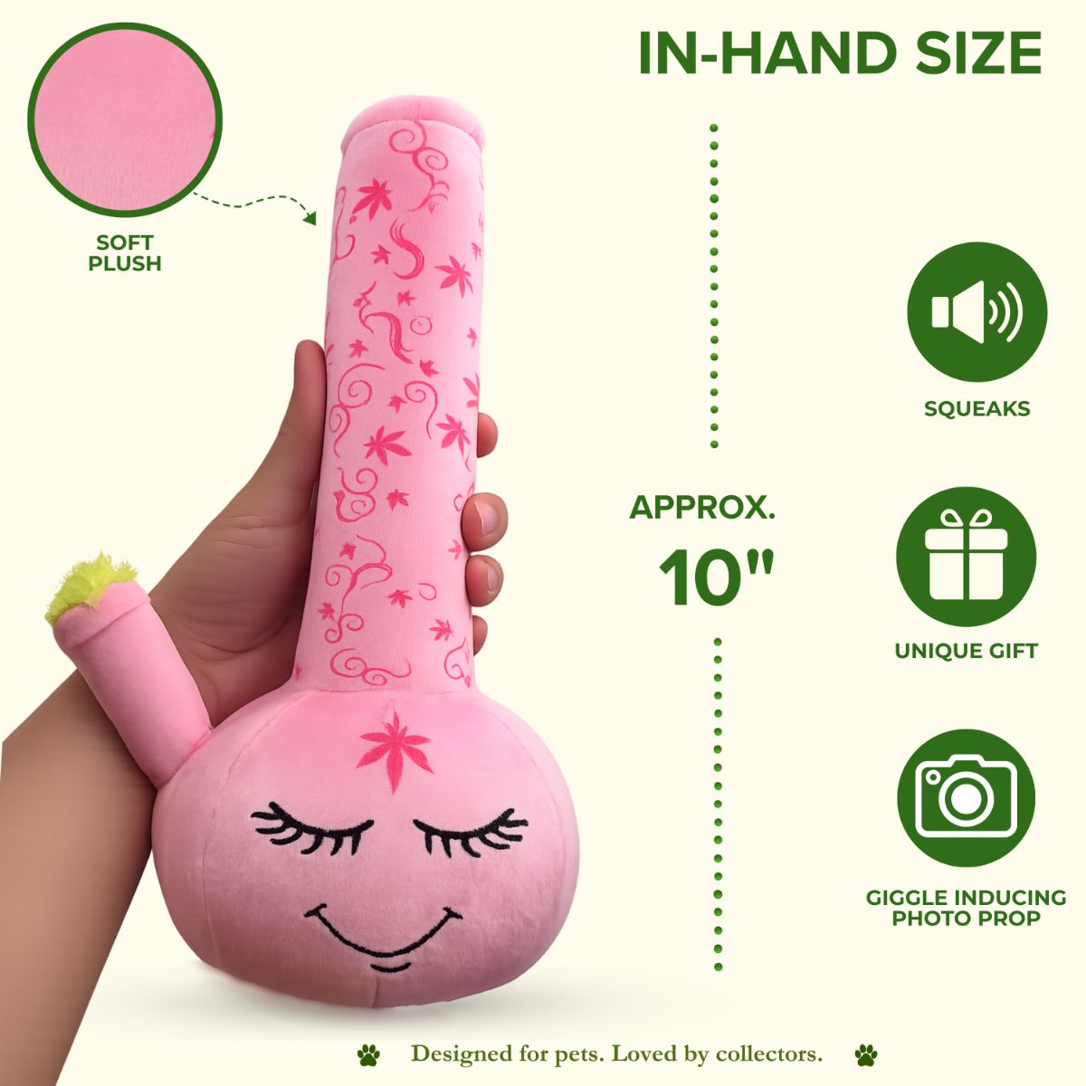 Harmony Bong | 420 Dog Toy & Collectible Plush For Pet PAW20