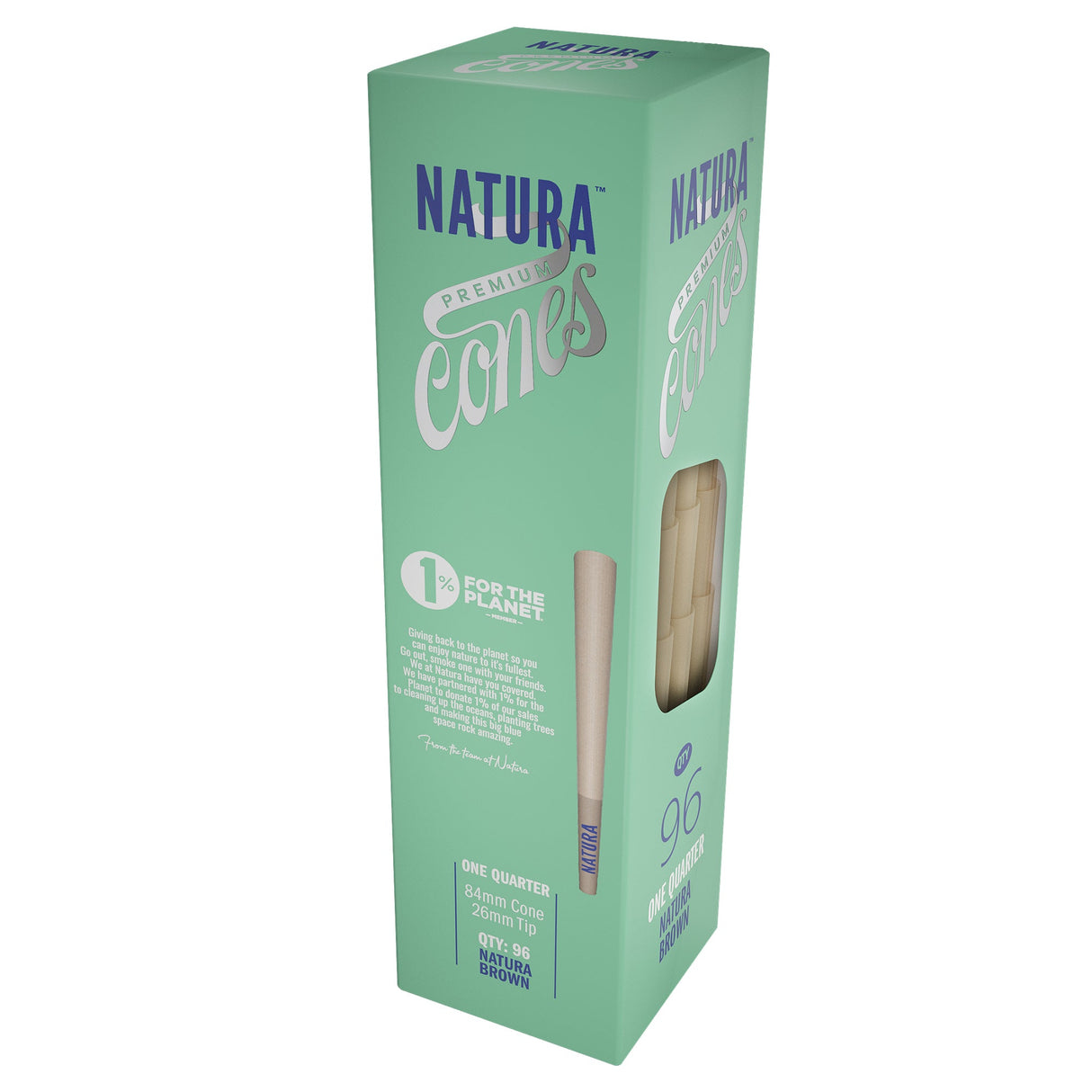 Natura – Unbleached Brown Pre-Rolled Paper Mini Tower Pre-rolled Cone (Bulk / Tower) NATURA