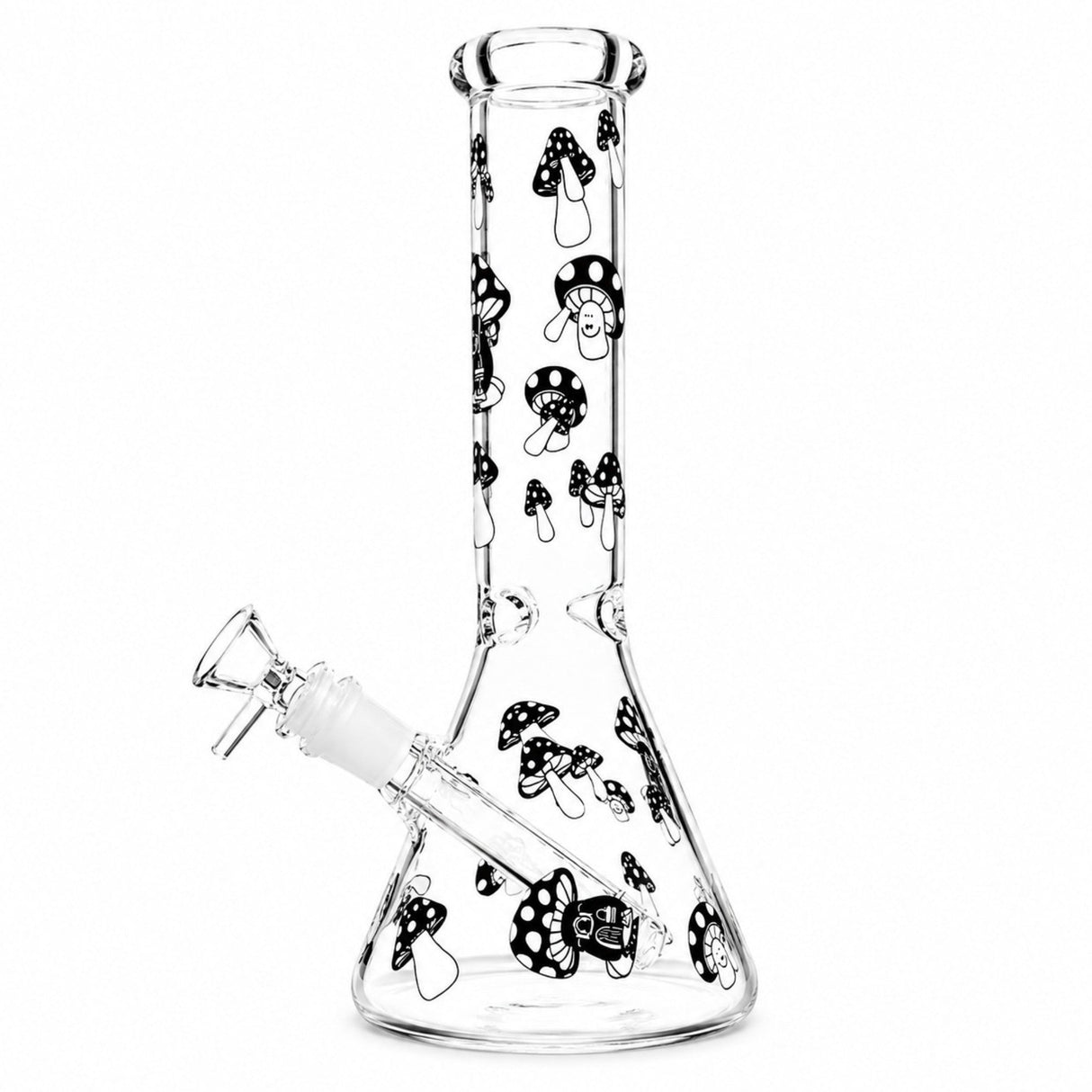 10" Glow-in-the-Dark Mushroom Beaker Bong Glass Bong Super Supplys Inc