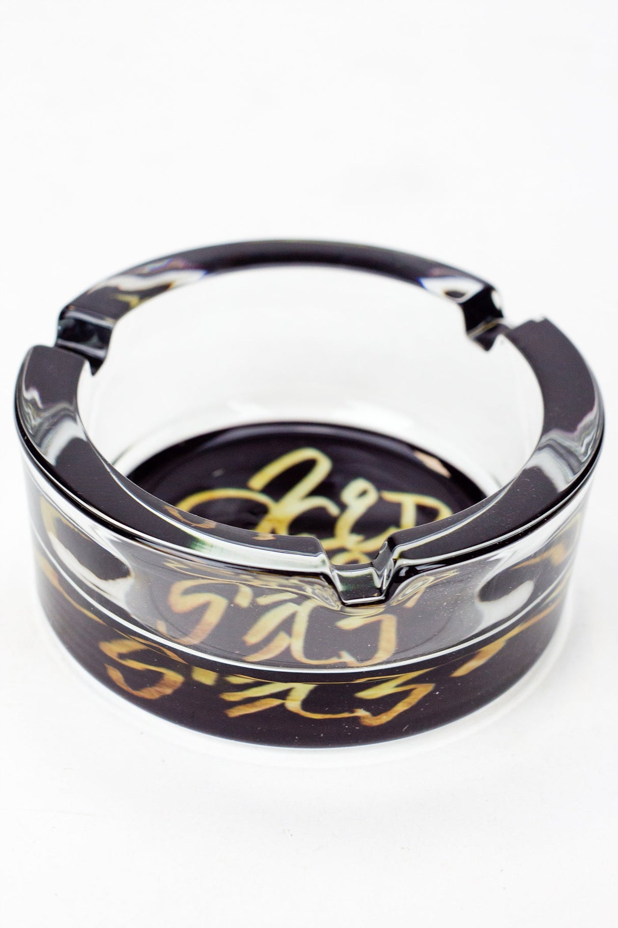 Acid Secs round glass ashtray Box of 6 Glass Ashtray Acid Secs Productions Inc. Ashtray 6pcs