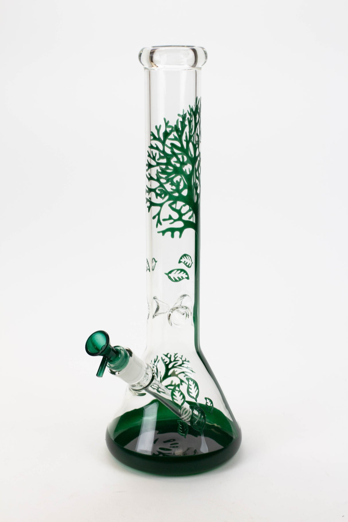 14" Tree of Life classic beaker glass bong Glass Bong Canadian Distributor Black Green