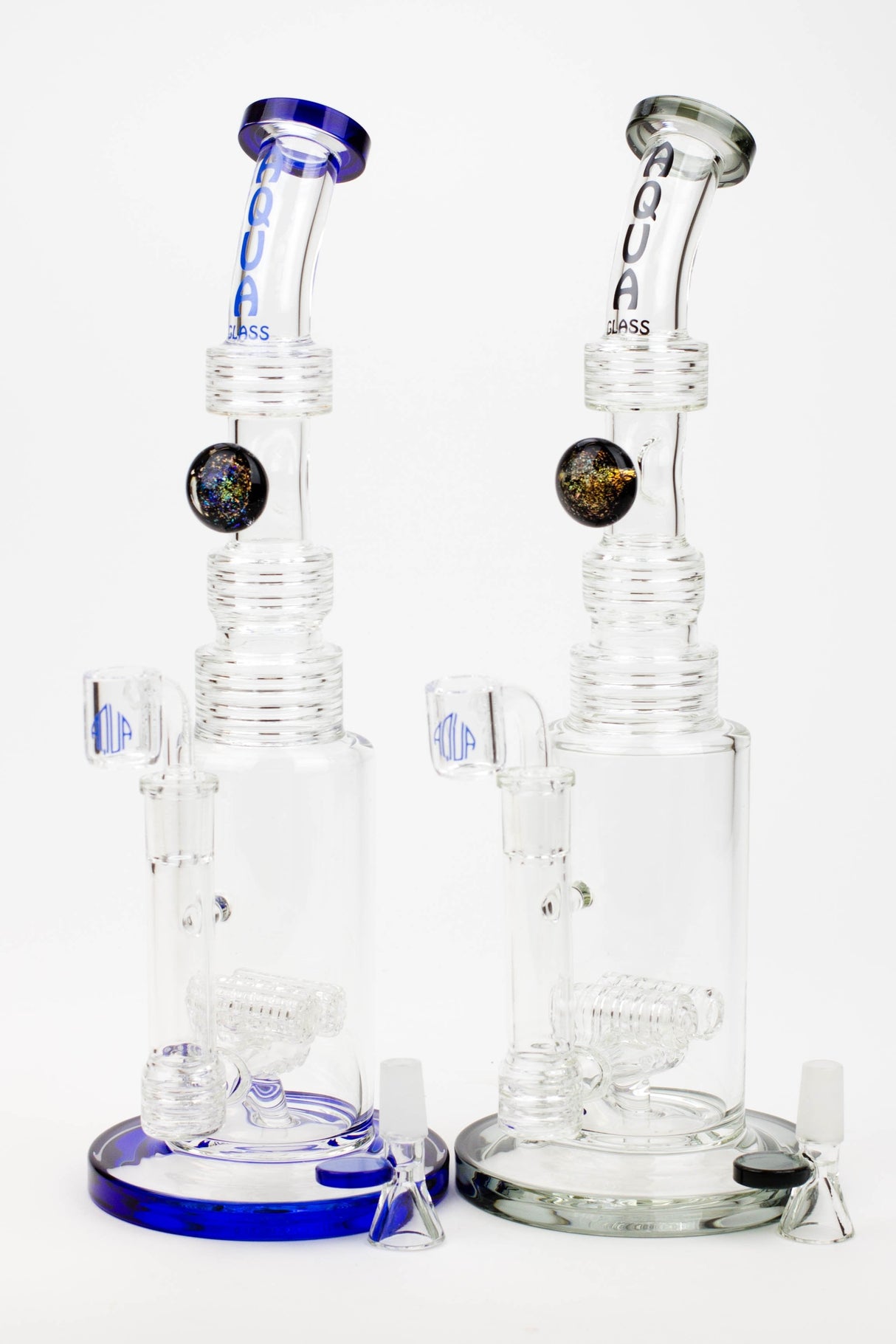 13" AQUA Glass / 2-in-1 / 7mm glass water bong Glass Bong Canadian Distributor