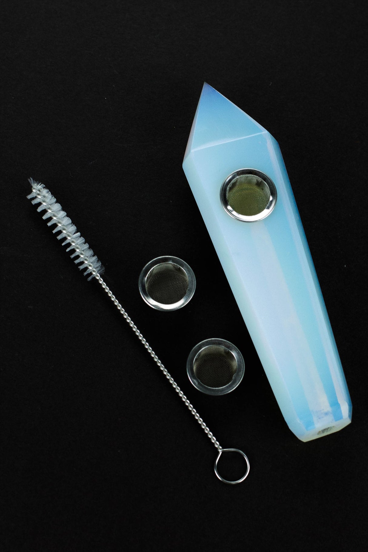 Acid Secs - Plain Natural Opal Smoking Pipe Quartz · Stone Pipe Acid Secs Productions Inc.