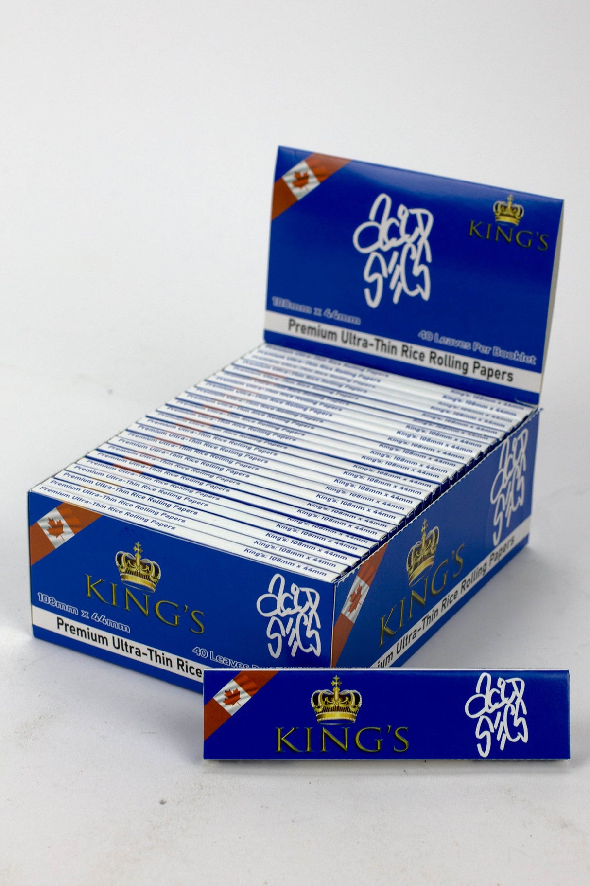 Acid Secs - Ultra thin rice King's Rolling Papers 1 - 1/4" Size Acid Secs Productions Inc. King's