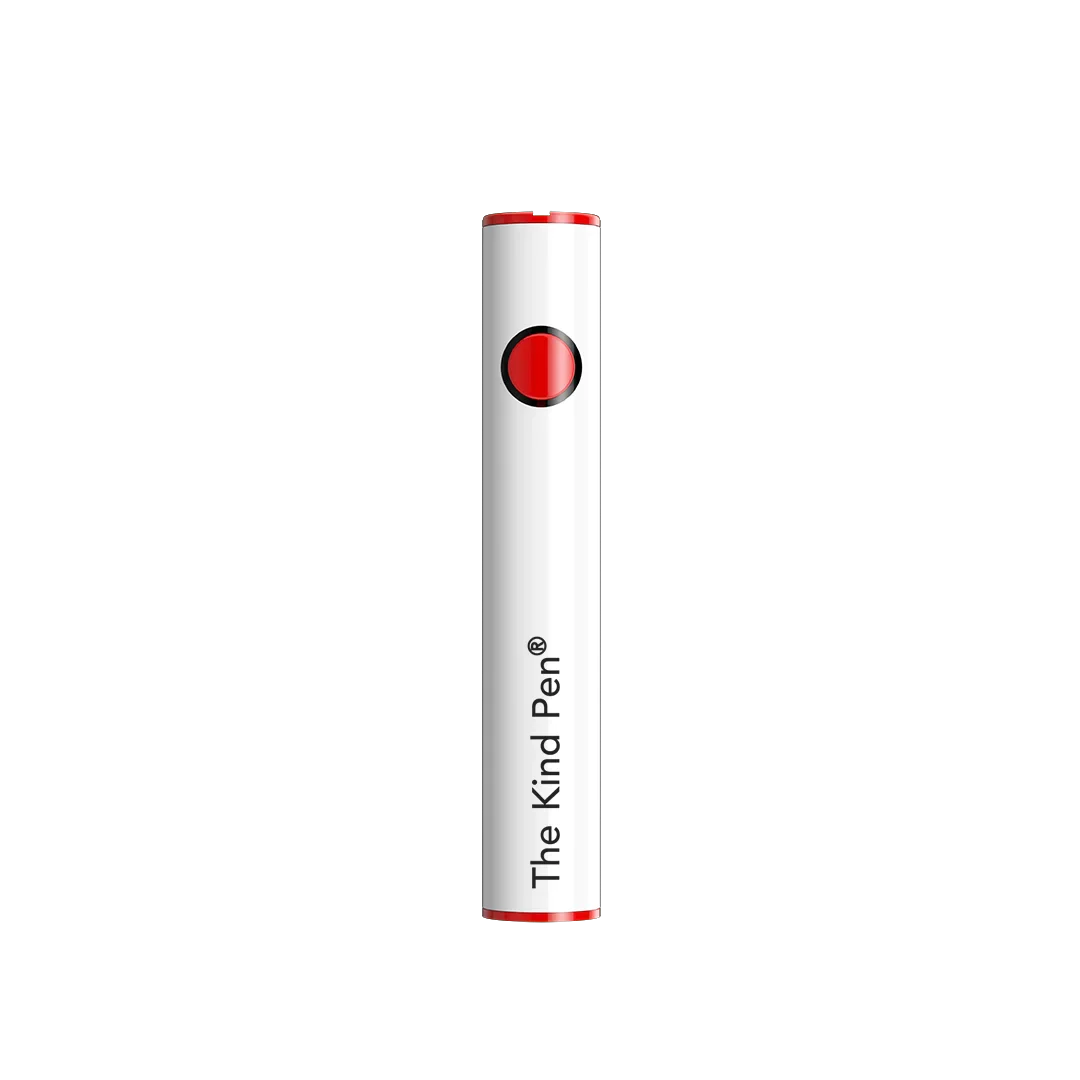 The Kind Pen |Dual Charger Variable Voltage 510 Thread Battery 510 Battery The Kind Pen White/Red