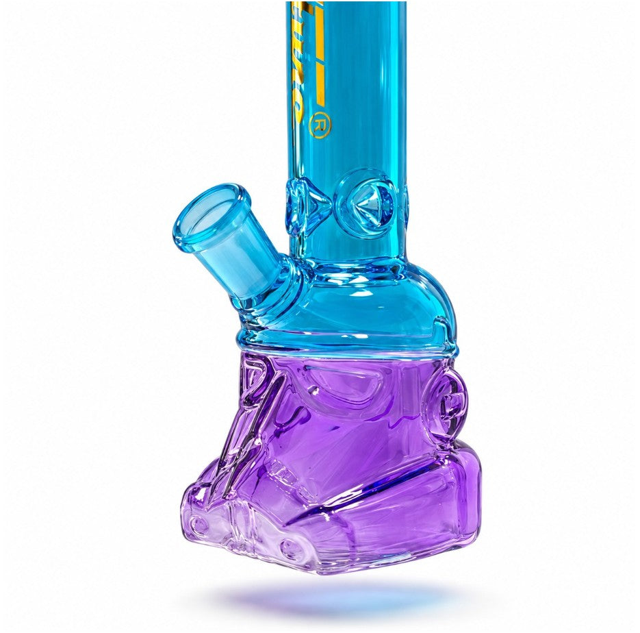 Fortune | 10" Novelty Helmet Glass Water Pipe Glass Bong Fortune
