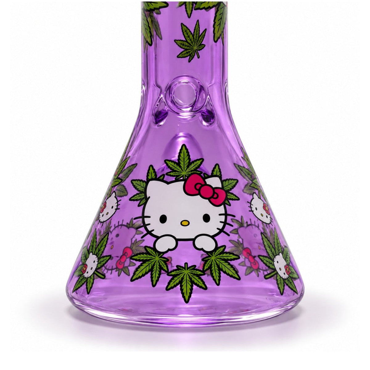 14" Character & Leaf Pattern Beaker Glass Bong Super Supplys Inc