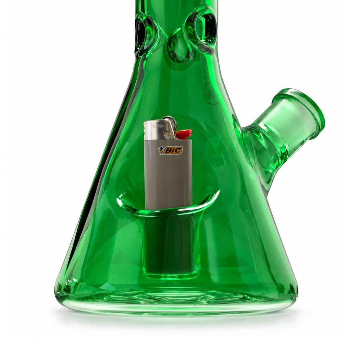 Fortune | 18" 7mm Beaker w/ Lighter Pocket Glass Bong Fortune