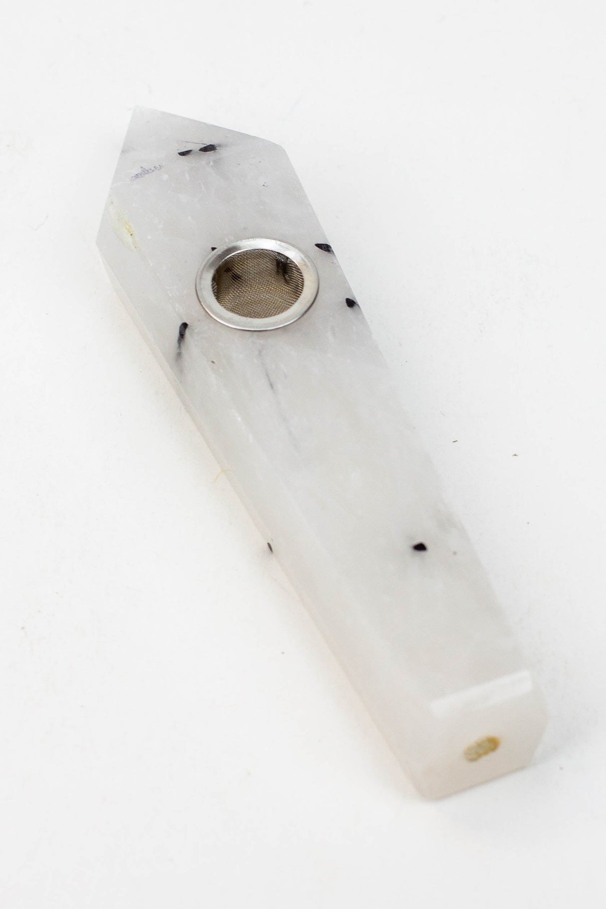 Quartz Smoking Pipe Pack of 2 Quartz · Stone Pipe Canadian Distributor Black Tourmaline