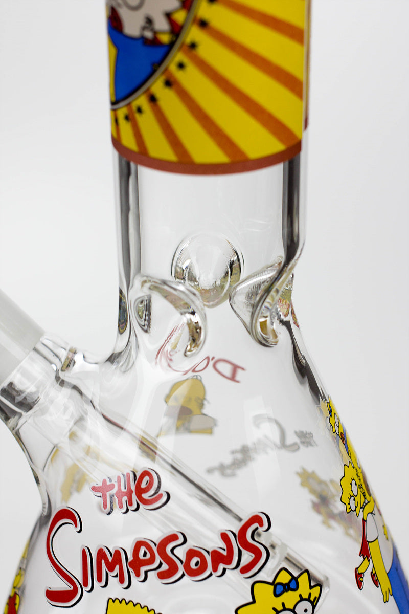 10" SS-Cartoon Graphic glass water bong Glass Bong BANKA
