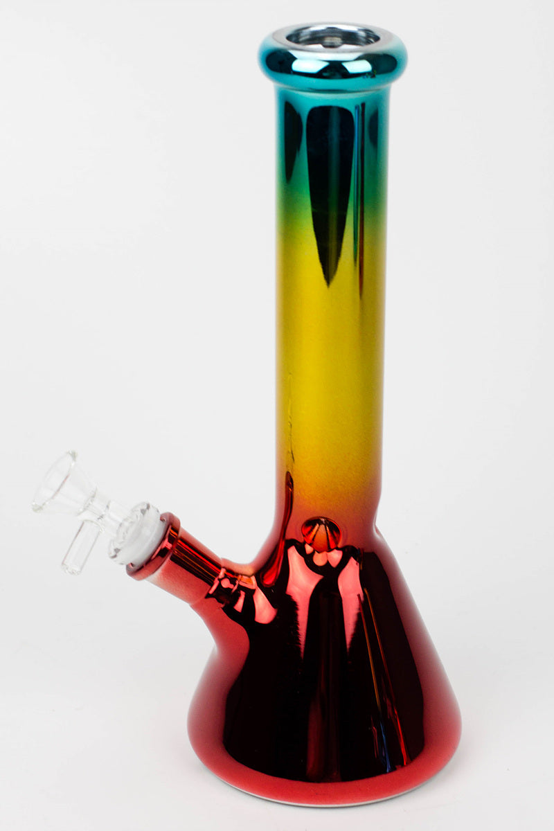 10" Metallic gradation glass water bong Glass Bong BANKA