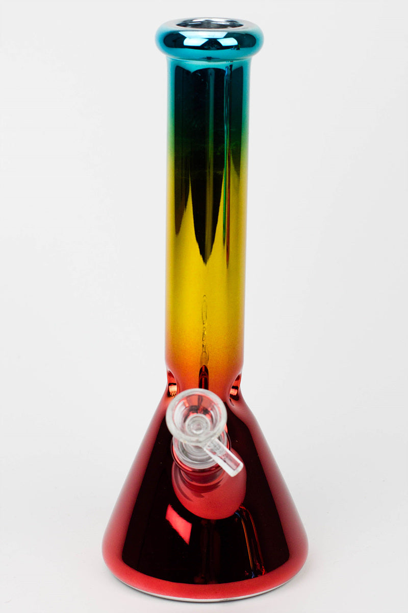 10" Metallic gradation glass water bong Glass Bong BANKA
