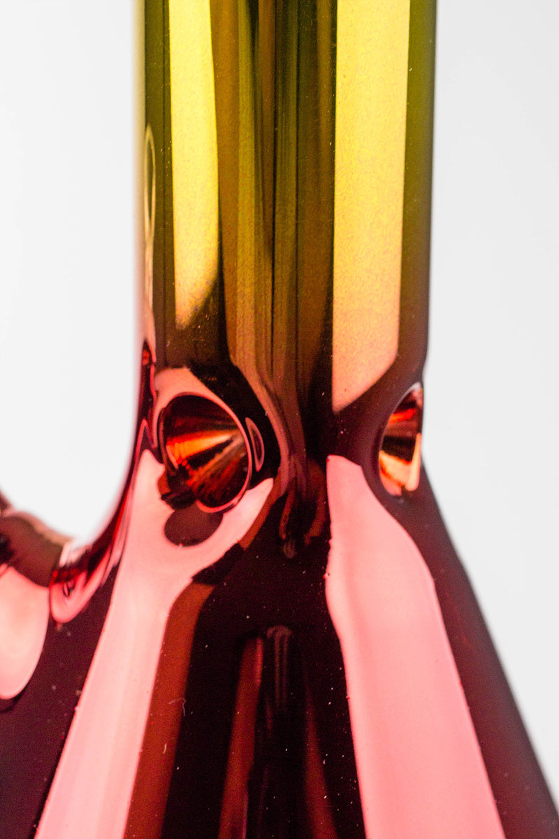 10" Metallic gradation glass water bong Glass Bong BANKA