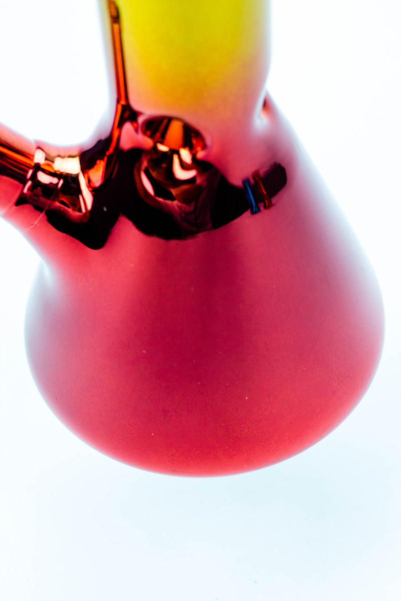 10" Metallic gradation glass water bong Glass Bong BANKA