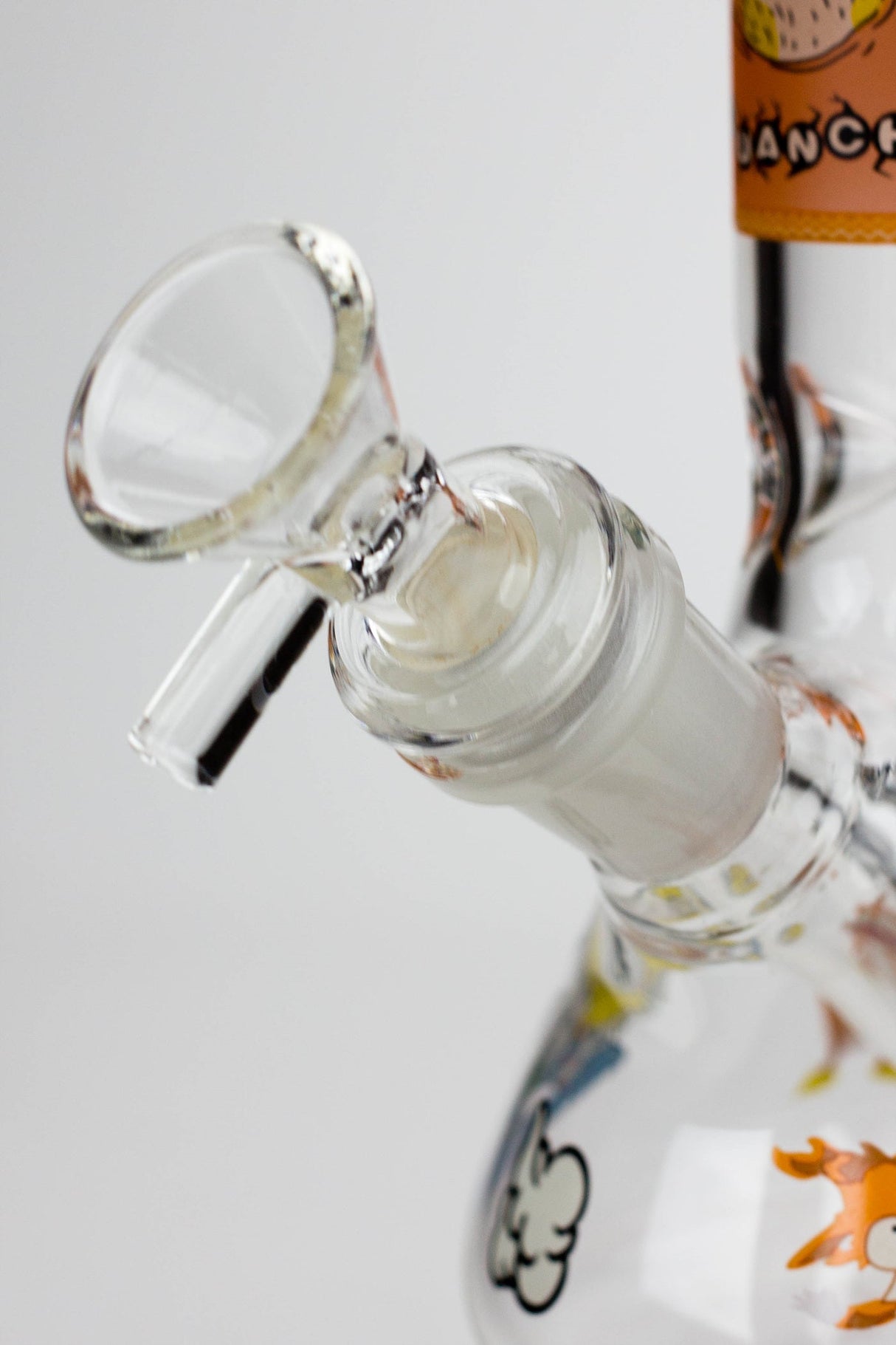 8" NM glass water bong-Glow in the dark Glass Bong BANKA