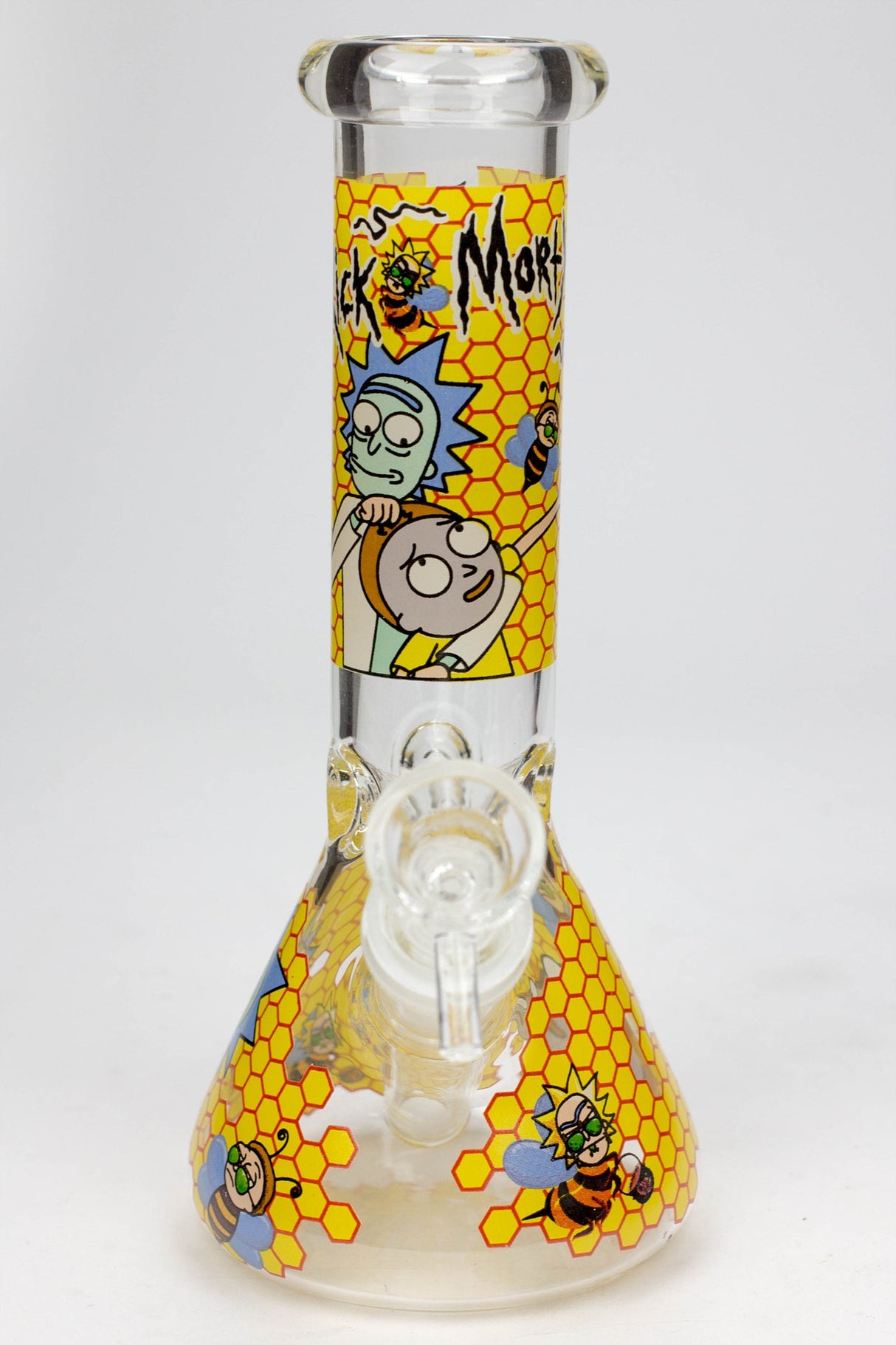 8" NM glass water bong-Bee Glass Bong BANKA