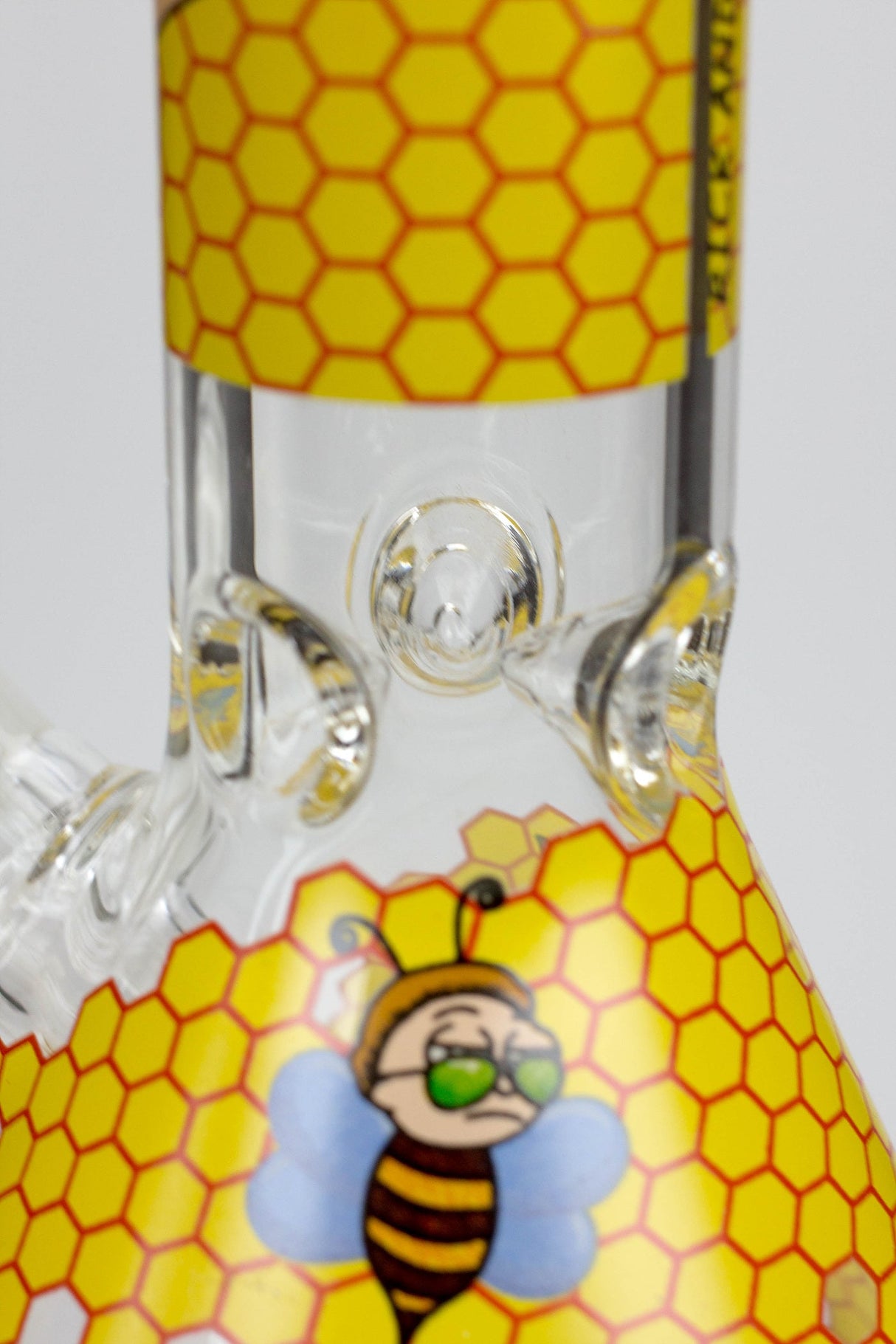 8" NM glass water bong-Bee Glass Bong BANKA