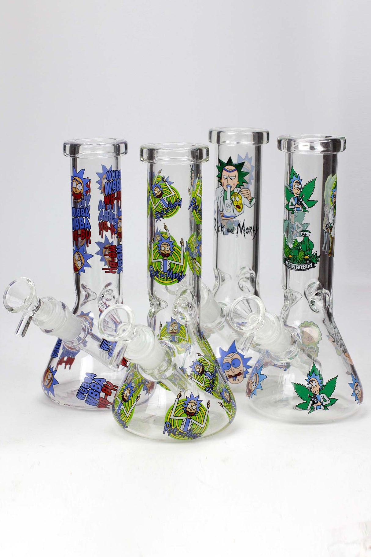 8" NM glass water bong-CL Glass Bong BANKA