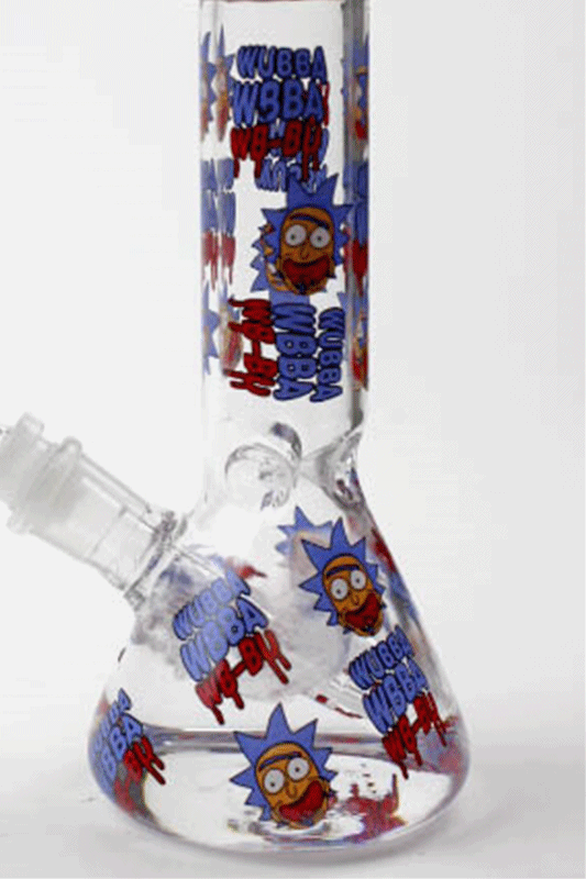 8" NM glass water bong-CL Glass Bong BANKA