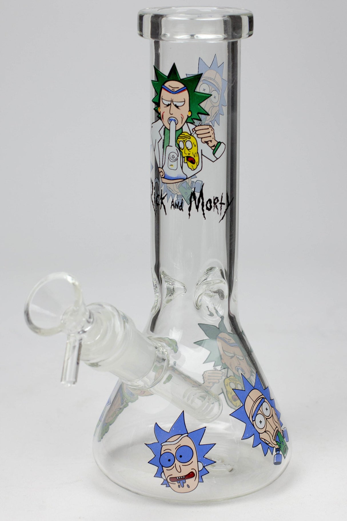 8" NM glass water bong-CL Glass Bong BANKA Graphic B