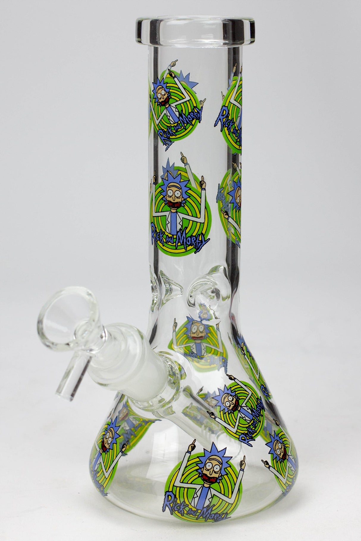 8" NM glass water bong-CL Glass Bong BANKA Graphic C