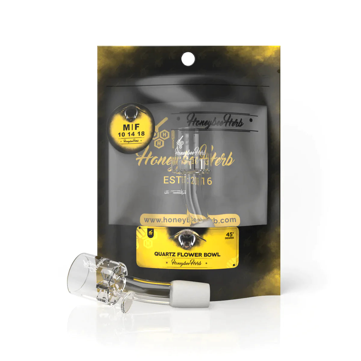 Quartz Flower Bowl Bowl · Banger · Oil Burner Honeybee Herb