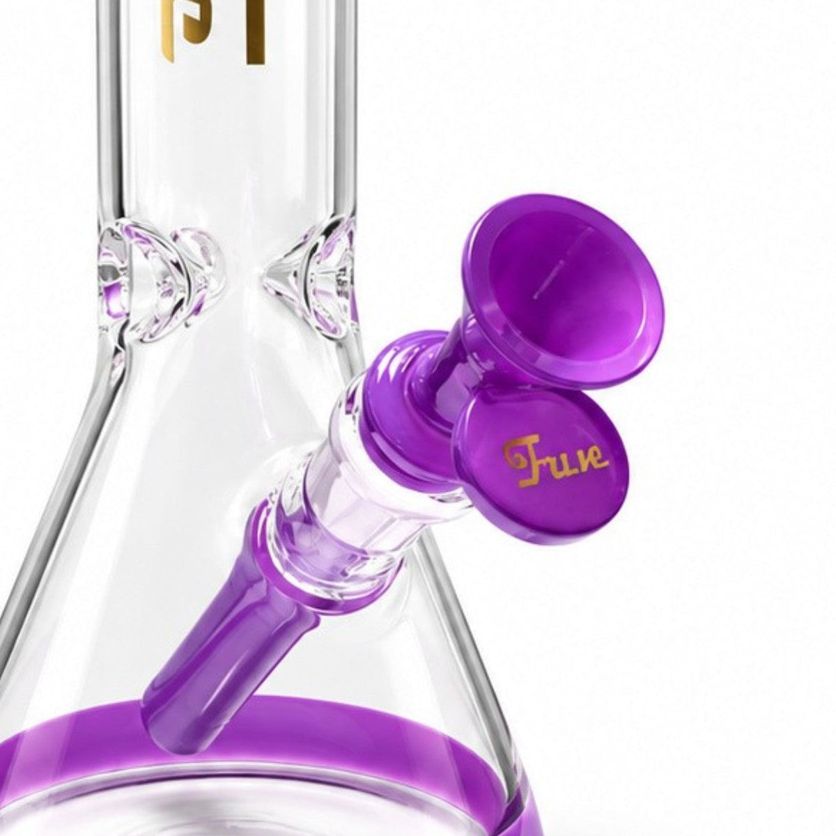 Fortune | 10" Color Accent Beaker Glass Water Pipe – 5mm Glass Bong Fortune