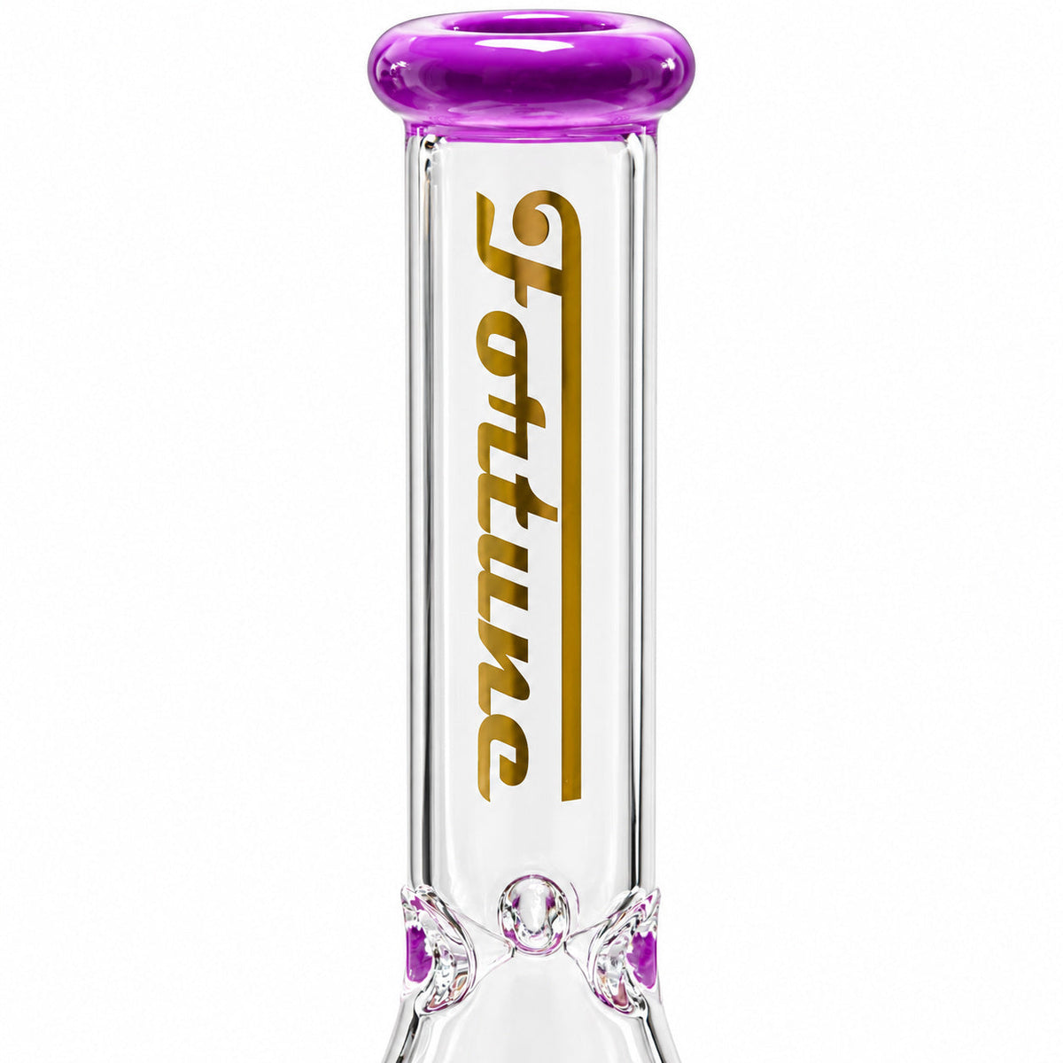 Fortune | 10" Color Accent Beaker Glass Water Pipe – 5mm Glass Bong Fortune
