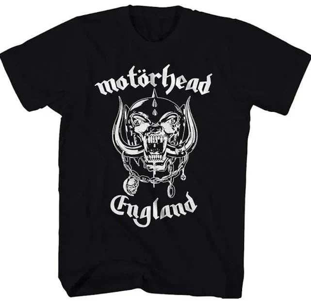 Motörhead | "England" Men's T-Shirt Black - Officially Licensed Short Sleeve Philcos Medium