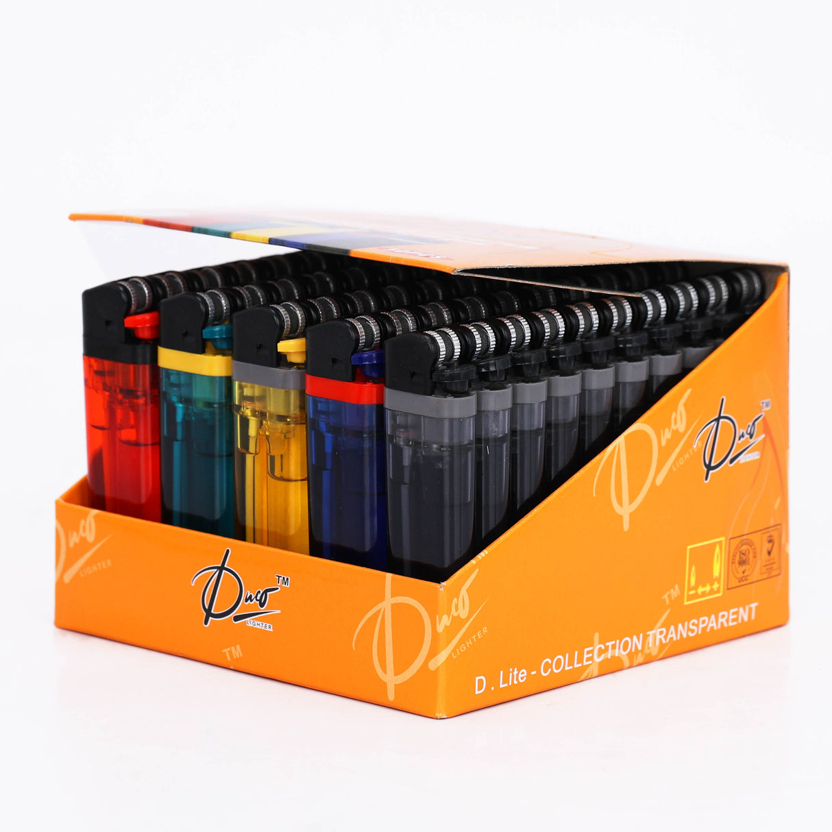 DUCO™ | DISPOSABLE LIGHTER DISPLAY OF 50 Lighter ONE TRADING