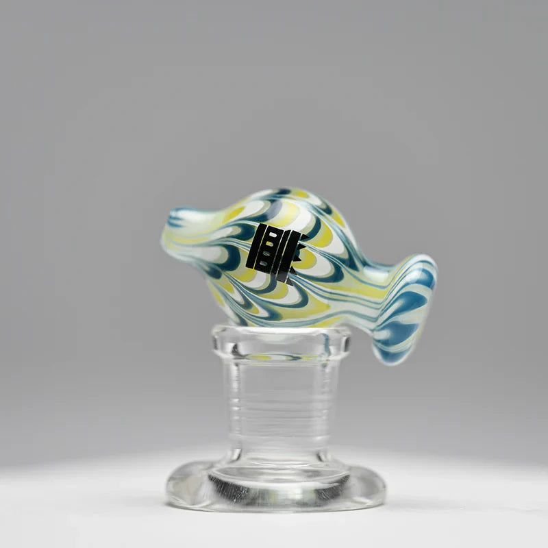 Castle Glassworks | Bubble Cap – Swirly Cap · Dabber · Insert · Clip · Nail Castle Glassworks Yellow