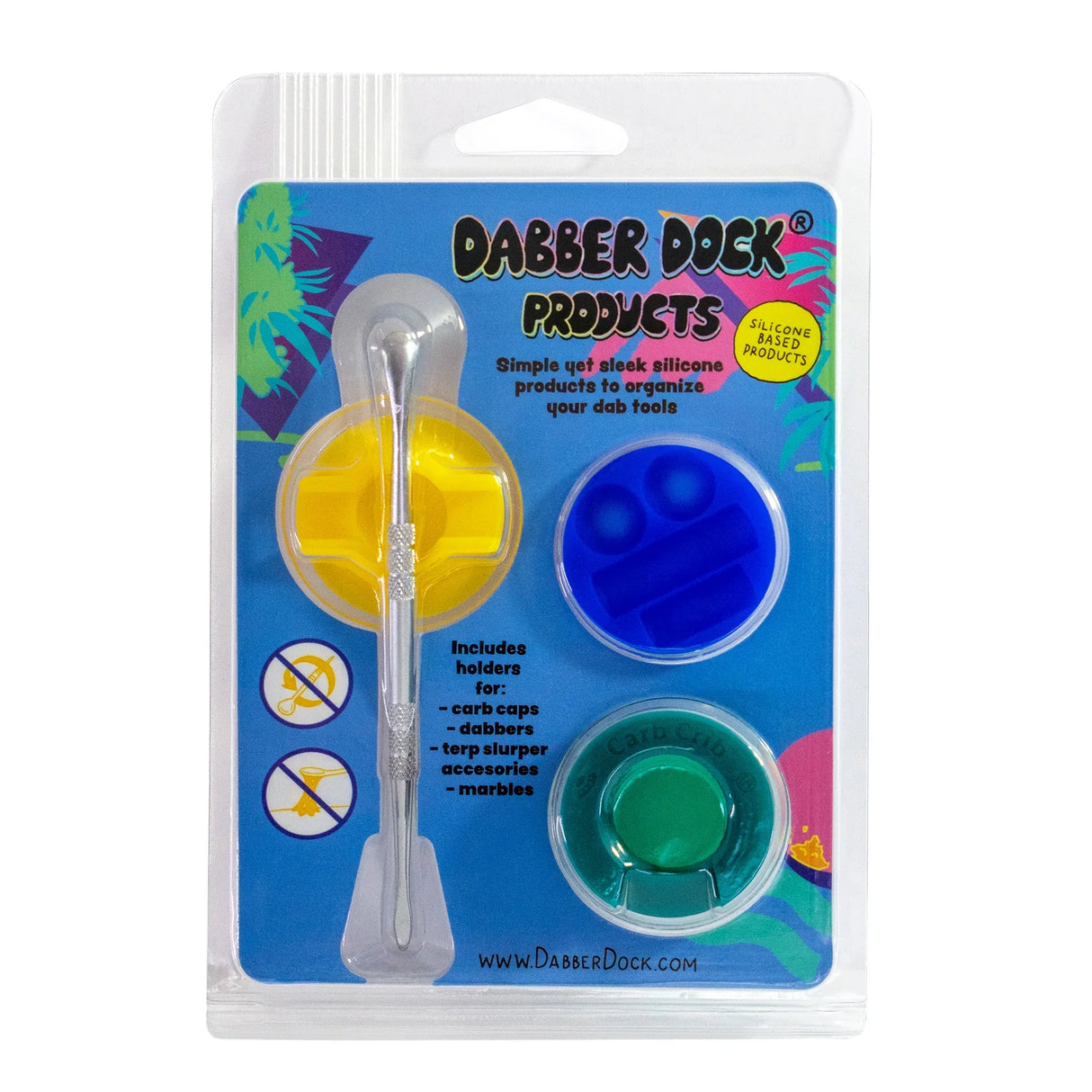 The Dabber Dock | 3-Pack Combo Kit (Includes Dabber) Cap · Dabber · Insert · Clip · Nail Dabber Dock Products