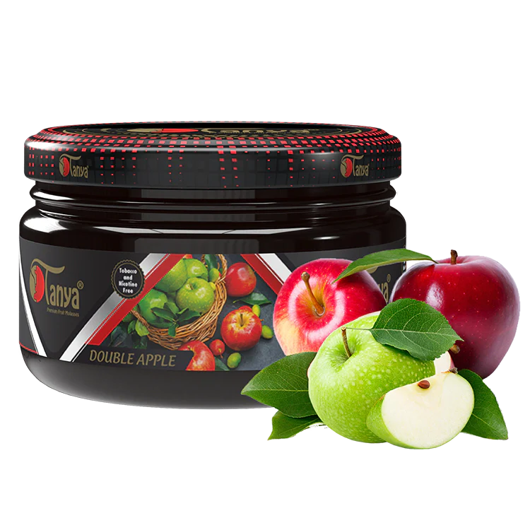 TANYA HOOKAH FLAVOR 250G CAN ZERO NICOTINE- ZERO TOBACCO Flavour Jatiimports LLC DOUBLE APPLE