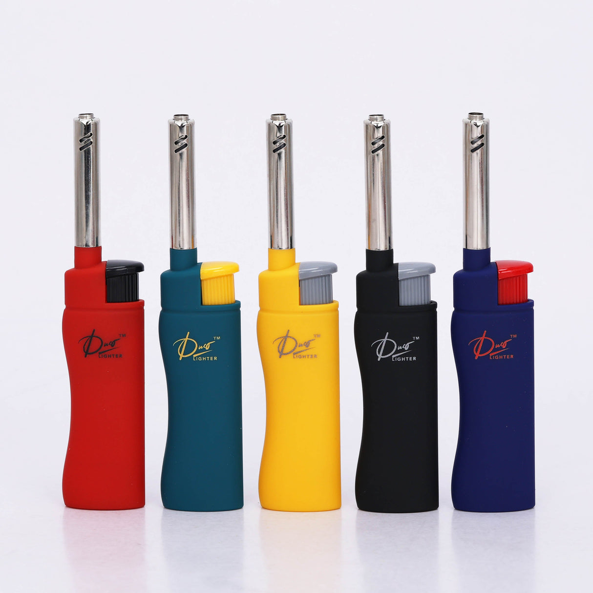 DUCO™ | EDGE – Pastel Rubberized Windproof Mini Candle Lighter (Display of 50) Torch ONE TRADING