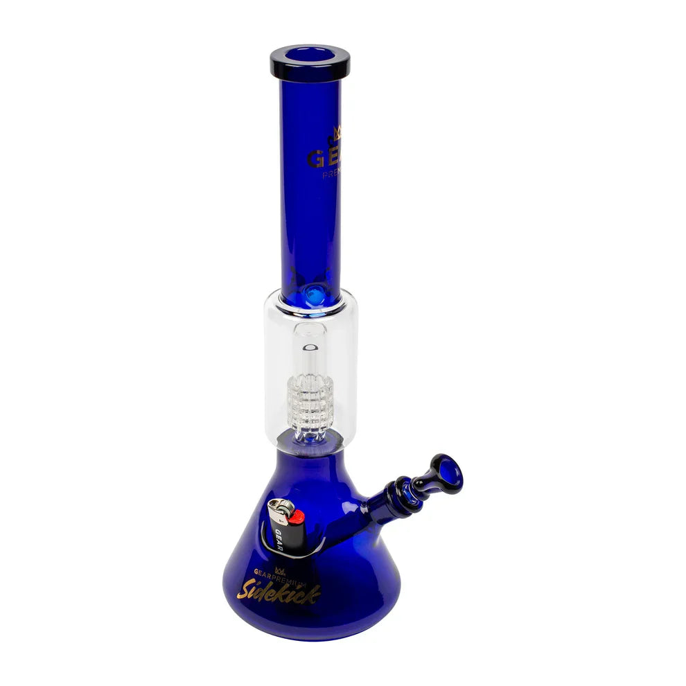 GEAR Premium® | 15.5" Sidekick Boost Beaker Tube Glass Bong Smoking Cat Distribution