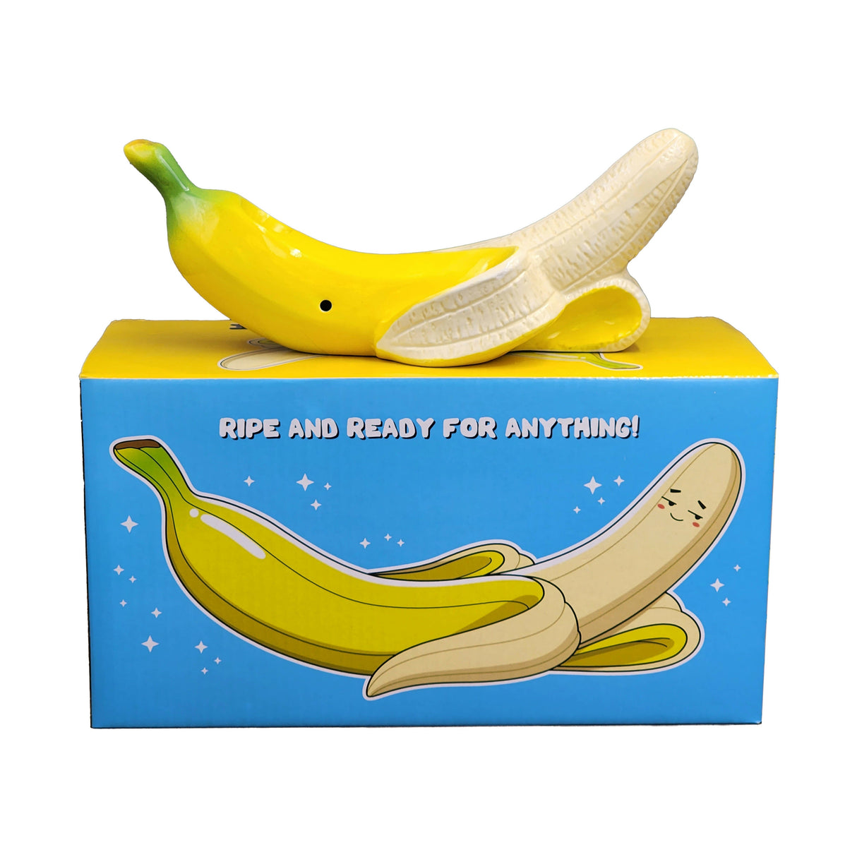 banana pipe - curvy tropical fruit pipe Ceramic Pipe Roast and Toast Gifts