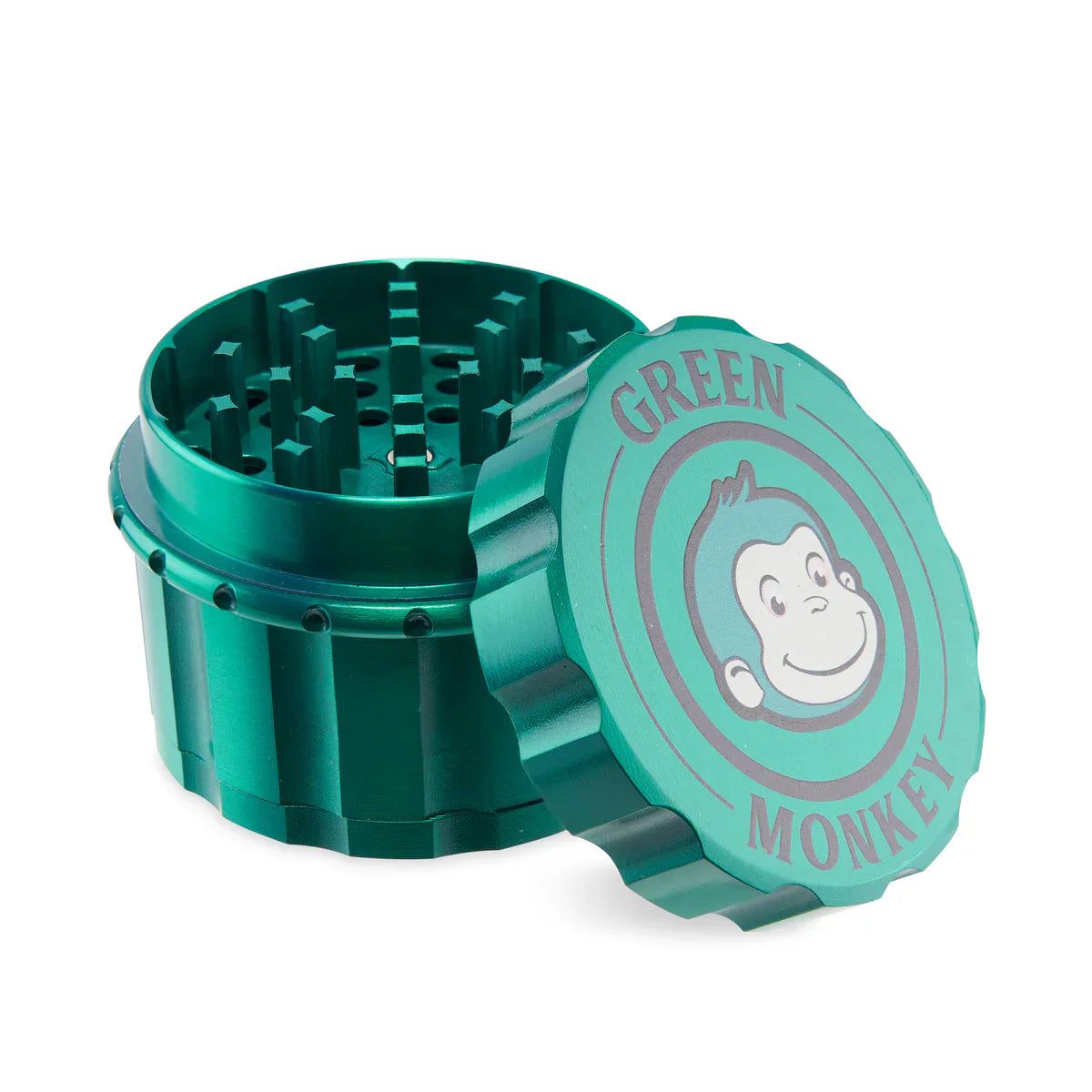 Green Monkey | Javan Grinder - 63MM - Gunmetal Regular Grinder Cannatron Green