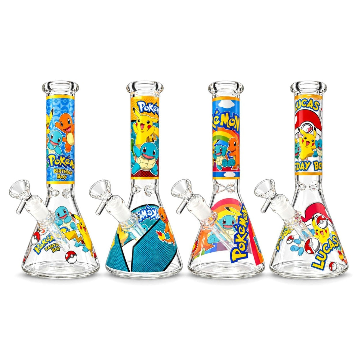 10" Monster-Themed Beaker Glass Bong – Assorted Designs Glass Bong Super Supplys Inc