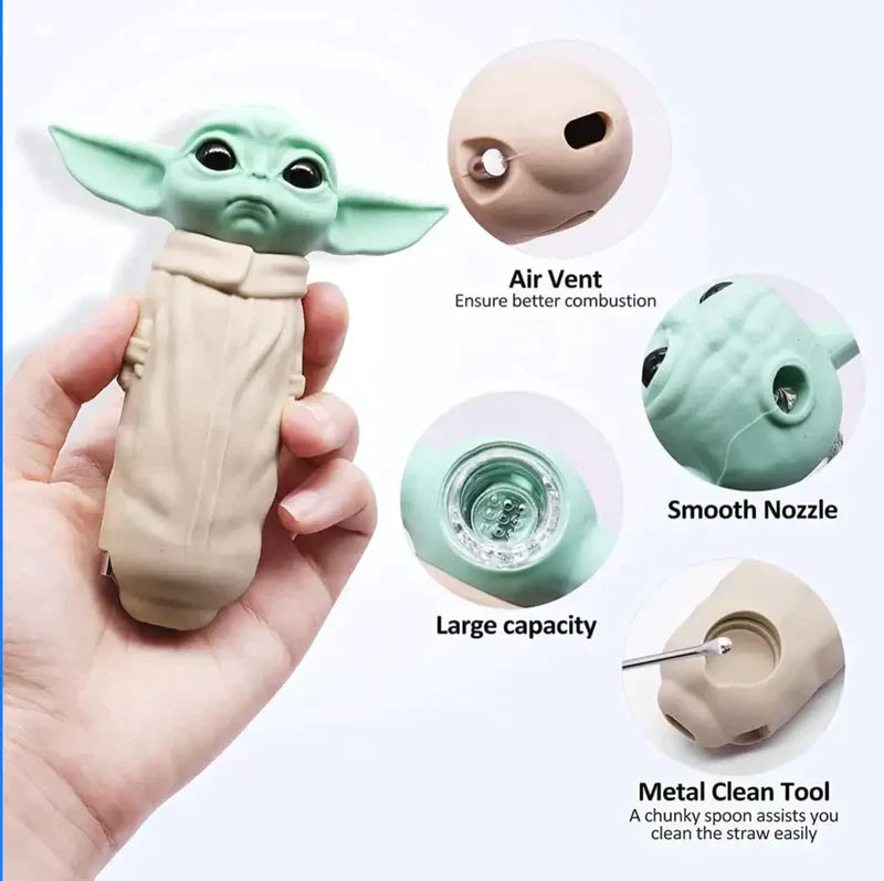 4.5" YD Silicone Hand pipe Silicone Pipe JJ Distribution