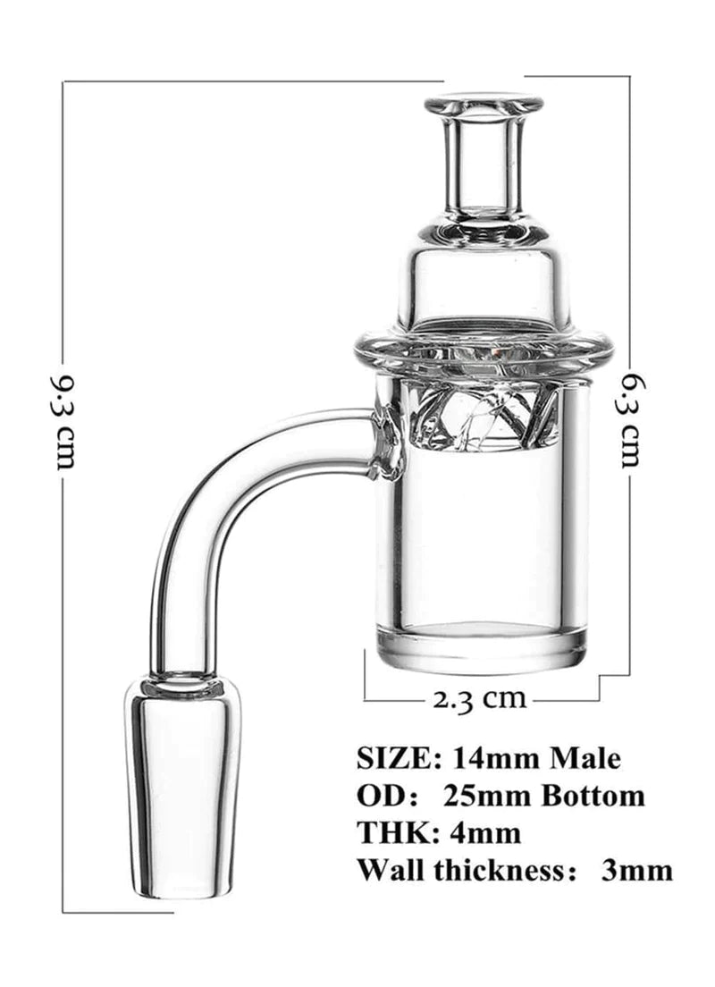 Gotoke | Quartz Banger With Carb Cap Cap · Dabber · Insert · Clip · Nail Gotoke