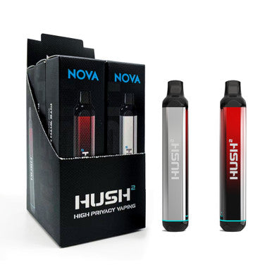 Nova | Hush 2 Electroplated 510 Thread Battery Vape Display of 6 510 Battery ONE