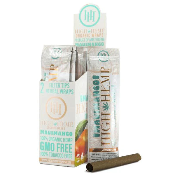 High Hemp | Organic Wraps Wraps – 2 Count (25 Packs / Box) Leaf Wrap LEHIGH WHOLESALE MAUI MANGO