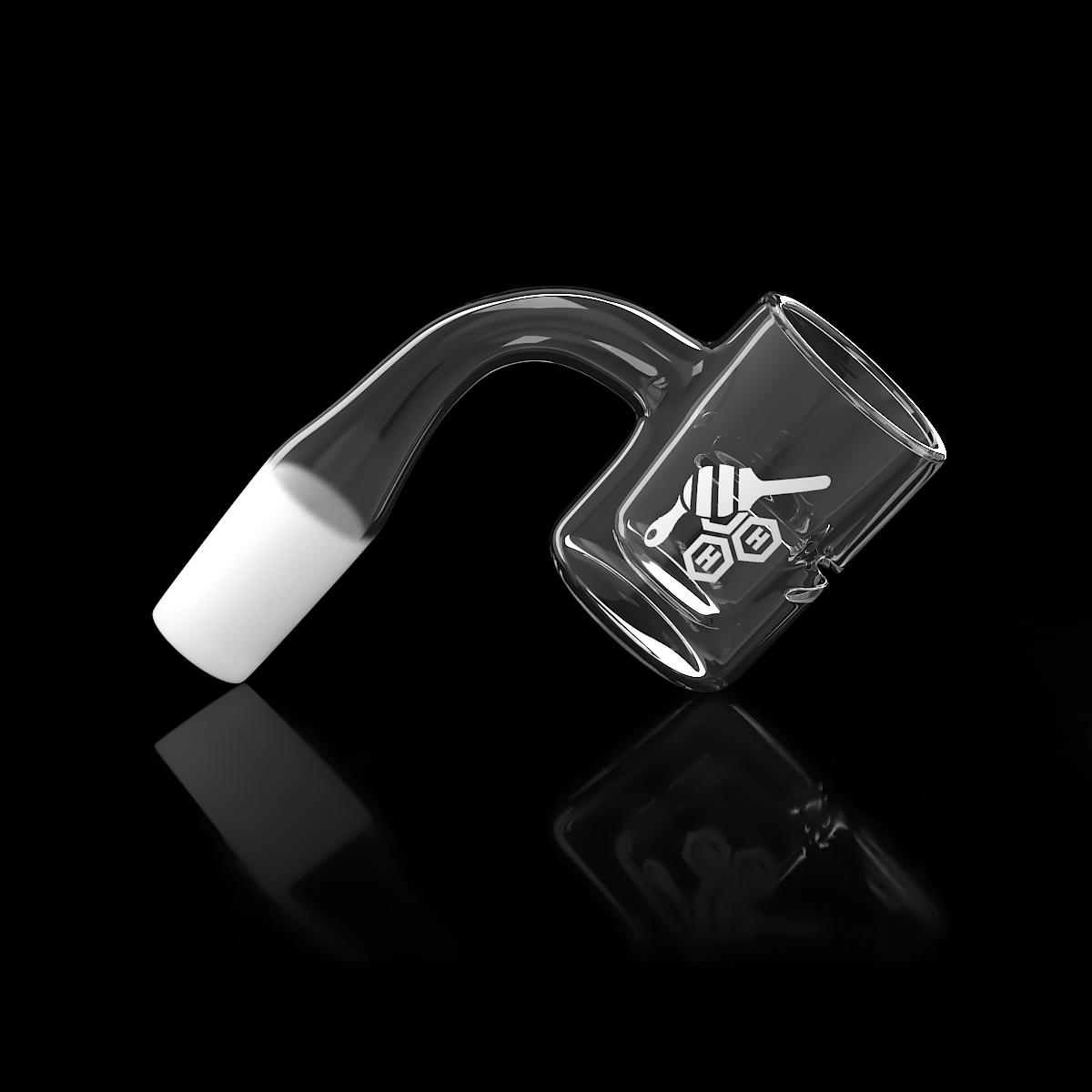 Honeybee Herb - HONEY CHAMBER QUARTZ BANGER - 90° DEGREE | YL Bowl · Banger · Oil Burner Honeybee Herb